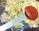 豚ばらコチュジャン炒め飯。作り方4写真