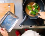 ごま味噌だれで煮込んだピーマンの肉詰め作り方8写真