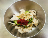 ズッキーニとささみの梅肉和え♡作り方2写真