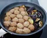 肉団子となすの煮浸し。甘辛味が染みる♪作り方6写真