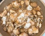 鶏肉と舞茸の柚子みぞれ煮♫作り方3写真