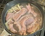 牛すじ肉と結びしらたきの味噌煮作り方3写真