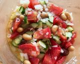 食感楽しい♫トマトときゅうりと豆のマリネ作り方4写真