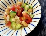 食感楽しい♫トマトときゅうりと豆のマリネ作り方5写真