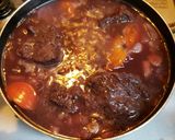 鹿肉・牛豚ホホ肉のワイン煮込み作り方9写真
