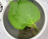 エゴマの葉の醤油漬け作り方1写真