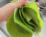 エゴマの葉の醤油漬け作り方4写真