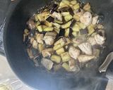 秋サバと秋ナスの卵とじ丼作り方5写真