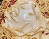無添加焼肉の生だれで作る絶品カルボナーラ作り方10写真