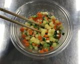 【保育園給食】さつまいもコロコロサラダ作り方7写真