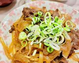 簡単スピード!玉ねぎと牛薄切り肉の甘辛煮作り方6写真