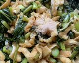 野沢菜と油揚げのゴマ炒め作り方5写真