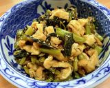 野沢菜と油揚げのゴマ炒め作り方7写真