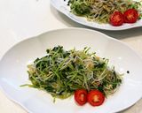 豆苗ともやしの豚しゃぶサラダ作り方1写真
