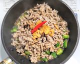 豚ひき肉とゴーヤと卵のピリ辛炒め作り方5写真