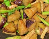 茄子とアスパラのオイスターソース炒め作り方4写真