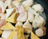 鶏肉のおでん風からし炒め作り方1写真