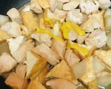 鶏肉のおでん風からし炒め作り方3写真