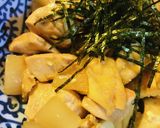 鶏肉のおでん風からし炒め作り方4写真