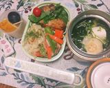 即席！ワカメと豆腐と枝豆のお吸い物作り方6写真