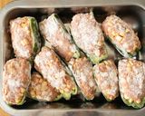 ピーマンのコーン肉詰め作り方4写真