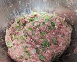 わさびマヨ♡セロリの葉たっぷりハンバーグ作り方4写真