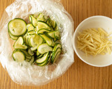 ズッキーニとしらすのごましょうが和え作り方1写真