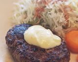 わさびマヨ♡セロリの葉たっぷりハンバーグ作り方8写真