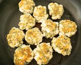 鶏むね肉とはんぺんの磯辺丸め焼き作り方4写真