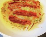 ネギともやしたっぷり！ヘルシーお好み焼き作り方5写真