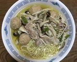 エバラなべしゃぶの素で作るきのこラーメン作り方5写真