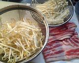 もやしと豚バラ肉のマヨジャン炒め作り方1写真