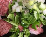 牛肉とピーマンのオイスターソース炒め作り方2写真