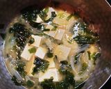 みょうが香る豆腐とわかめの味噌汁作り方7写真