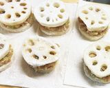 シャキシャキ歯応え 蓮根のはさみ揚げ作り方10写真