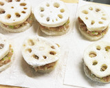 シャキシャキ歯応え 蓮根のはさみ揚げ作り方10写真