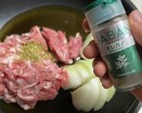 洋風だし　豚肉と玉ねぎのさっと煮作り方1写真