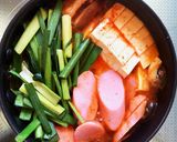 10分|お魚ソーセージのプデチゲ★辛さ2作り方7写真