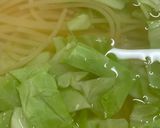 レンチンで簡単！しらすキャベツパスタ♪作り方3写真