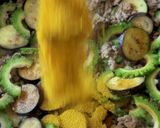 ナスとゴーヤのカレー炒め作り方3写真