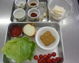 島豆腐とテンペのタコライス作り方1写真