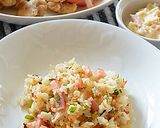 残りご飯でベーコンとセロリが入ったピラフ作り方4写真
