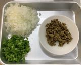 【大崎市】大豆のドライカレー【学校給食】作り方1写真