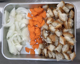 【大崎市】あぶらふと野菜のたまごとじ作り方1写真