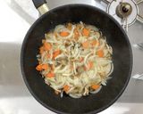 【大崎市】あぶらふと野菜のたまごとじ作り方3写真