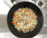 【大崎市】あぶらふと野菜のたまごとじ作り方3写真
