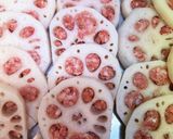 肉詰めれんこんの天ぷら♪作り方3写真