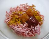 お弁当！福神漬けハンバーグ作り方1写真