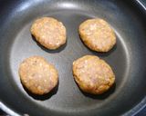 お弁当！福神漬けハンバーグ作り方2写真