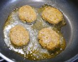 お弁当！福神漬けハンバーグ作り方3写真